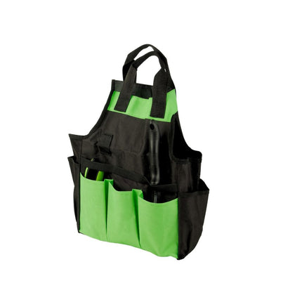 Tuingereedschapset 4-delig met Tas – Snoeischaar, Troffel, Handhark en Onkruidsteker – Tuingereedschap – Ergonomisch – Zwart/Groen