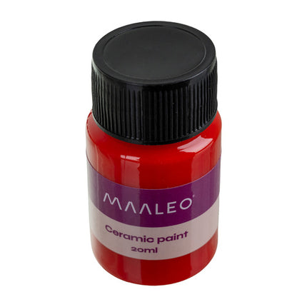 Maaleo Glas- en Keramiekverfset 12×20 ml – Glas-in-loodverf voor Porselein, Mokken & Borden – Ovenbestendige Creatieve Verfset