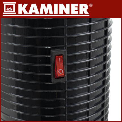 Kaminer Ignisse 2000W kolomventilatorkachel – Elektrische kachel met openhaardeffect – Afstandsbediening – Energiezuinig & Stil