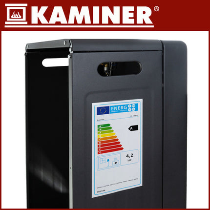 KAMINER Opvouwbare Gaskachel met Wielen – 4200W LPG Kachel – 3-standen Verwarming – Inclusief Gasslang & Reductiestuk – Verwarmt tot 60m²