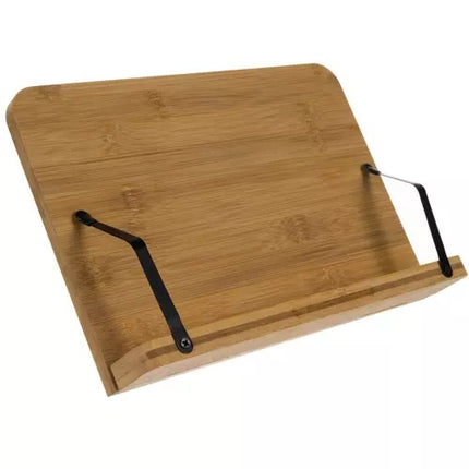 Boekstandaard / Tablet standaard van bamboe hout verstelbaar in 6 standen