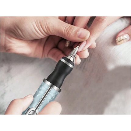 Trendmix Draadloze Elektrische Nagelvijl Nagelfrees Met 5 Bitjes Blauw - 4 Bedieningsmodi - Manicure Pedicure Set Elektrisch - Oplaadbaar - USB C Kabel
