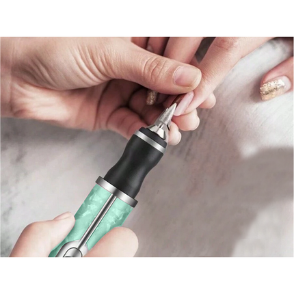 Trendmix Draadloze Elektrische Nagelvijl Nagelfrees Met 5 Bitjes Groen - 4 Bedieningsmodi - Manicure Pedicure Set Elektrisch - Oplaadbaar - USB C Kabel