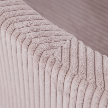 Plushnest Luxe Ronde Ballenbak voor Kinderen en Baby's - Ballenbad 90x30cm Roze Corduroy - 200 Kleurrijke Ballen 6cm Parelmoer, Lichtroze, Goud