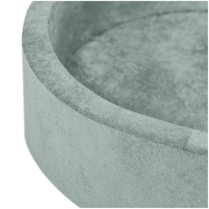Trendmix Luxe Ronde Ballenbak voor Kinderen en Baby's – Ballenbad 90x30 cm – Groen Premium Chenille – 200 Kleurrijke Ballen 6 cm Parel, Mint & Goud