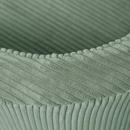 Close-up structuur ribstof corduroy – zachte bekleding van kinderfauteuil