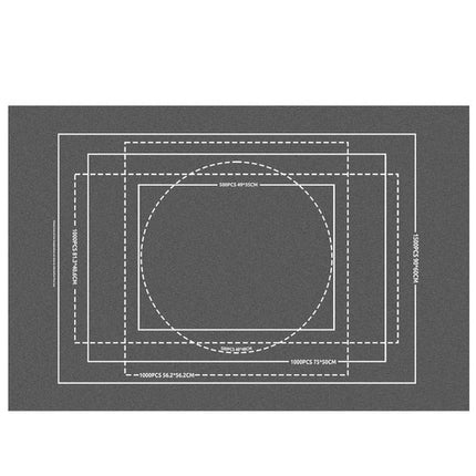 Malatec Puzzelmat 115×67 cm – Antislip – Voor 500/1000/1500 Stukjes – Opbergmat met Tas, Opblaasbare Buis & Pomp