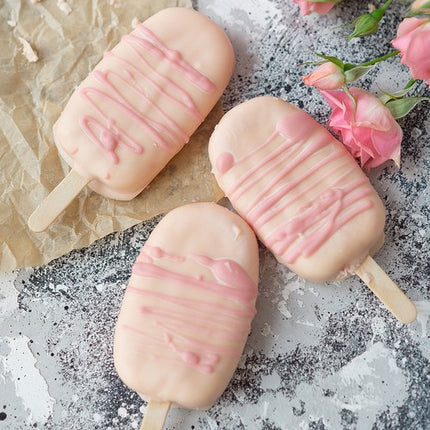 Ruhhy Siliconen IJsjesvorm – 4 IJsjes van 80 ml – Inclusief 50 Houten Stokjes – Flexibel & Herbruikbaar – Zwart