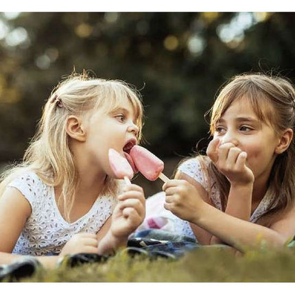 Ruhhy Siliconen IJsjesvorm – 4 IJsjes van 80 ml – Inclusief 50 Houten Stokjes – Flexibel & Herbruikbaar – Zwart