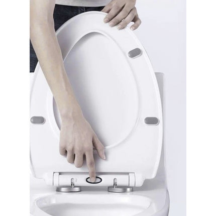 Universele Softclose WC-Bril – Afneembaar – Quick Release – RVS Scharnieren – Wit
