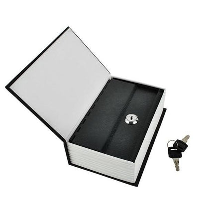 Malatec Verborgen Kluis in Boek – Discrete Opbergkluis – Stalen Binnenkast – Sleutelslot – 18 × 11,5 × 5,6 cm