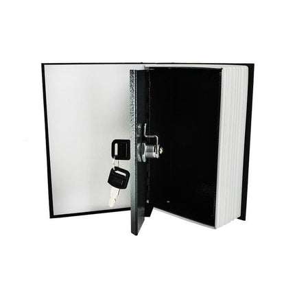 Malatec Verborgen Kluis in Boek – Discrete Opbergkluis – Stalen Binnenkast – Sleutelslot – 18 × 11,5 × 5,6 cm