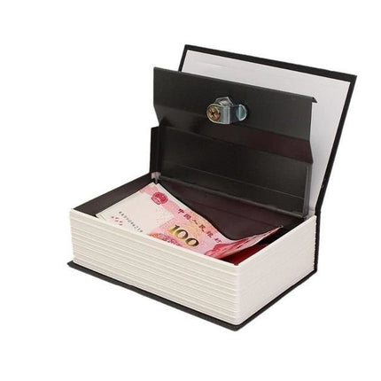 Malatec Verborgen Kluis in Boek – Discrete Opbergkluis – Stalen Binnenkast – Sleutelslot – 18 × 11,5 × 5,6 cm