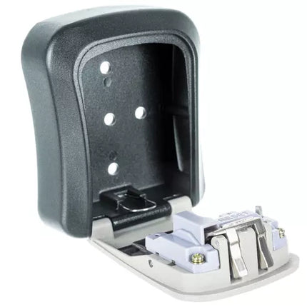 Sleutelkluis met Code – Sleutel Safe voor Buiten – Wandmontage – 4 Cijferig Codeslot – Zwart/Grijs