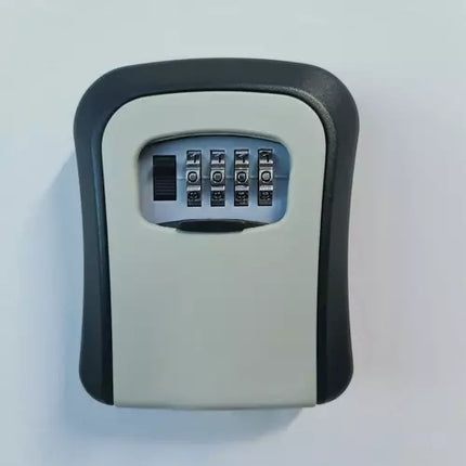 Sleutelkluis met Code – Sleutel Safe voor Buiten – Wandmontage – 4 Cijferig Codeslot – Zwart/Grijs