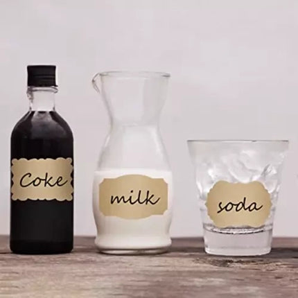 Ruhhy Zelfklevende Stickers – 300 stuks – Cadeaulabels & Etiketten – Lichtbruin – Papier op Rol – Voor Cadeaus, Potjes & Adventskalenders