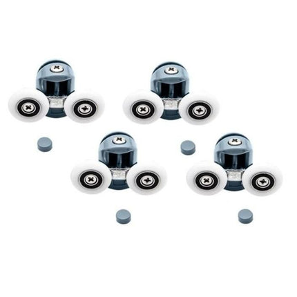 Douchecabine Wielen Set 8 Stuks – Douchedeur Rollen 24 mm – Vervangingsset Voor Douchecabine – Universeel