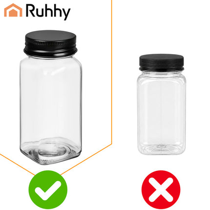 Kruidenpotjes Set 24 Stuks – Glazen Kruidenpotjes 120 ml – Inclusief Etiketten, Trechter en Doseerdoppen