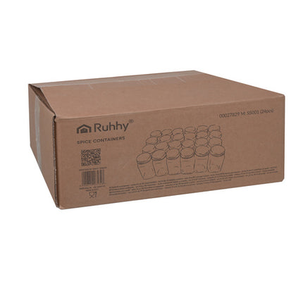 Kruidenpotjes Set 24 Stuks – Glazen Kruidenpotjes 120 ml – Inclusief Etiketten, Trechter en Doseerdoppen
