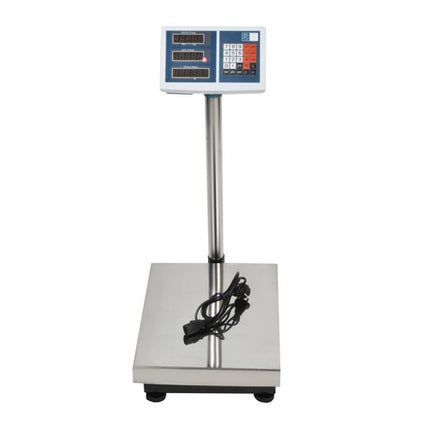 Malatec Digitale Platformweegschaal - Elektronische Pakket Weegschaal - Tot 100 kg Nauwkeurigheid 50 g