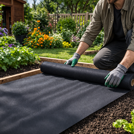 Antiworteldoek 1 x 20 Meter 50 g/m² – Onkruiddoek – Worteldoek – Gronddoek – Agrotextiel voor Tuin en Moestuin
