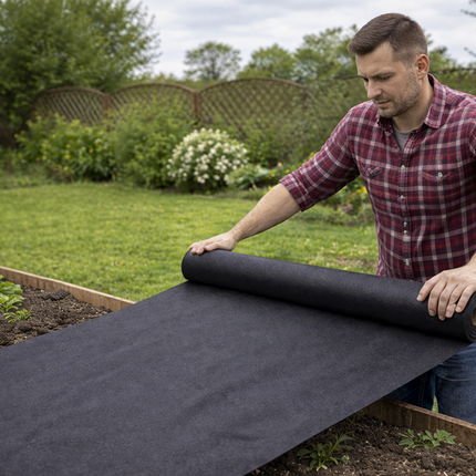 Antiworteldoek 1 x 30 Meter 50 g/m² – Onkruiddoek – Worteldoek – Gronddoek – Agrotextiel voor Tuin en Moestuin