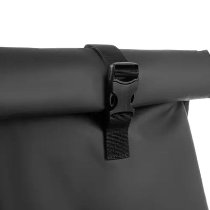 Trizand Multifunctionele Enkele Fietstas met Roltop 15-20 Liter - Shopper Schoudertas met Draagband - Zwart