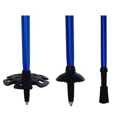 Opvouwbare Wandelstokken – Verstelbare Trekkingstokken – Nordic Walking Stokken – Anti-Shock – Aluminium – Set van 2 – Blauw