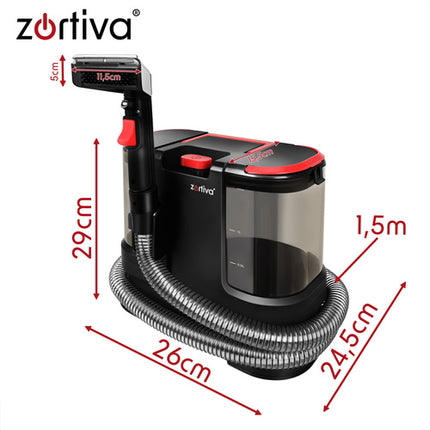 VacTrim Zortiva Wasstofzuiger 800W – 17.000 Pa – Bekledingreiniger – Tapijtreiniger – Waterstofzuiger – Dierenhaar – 1800 ml