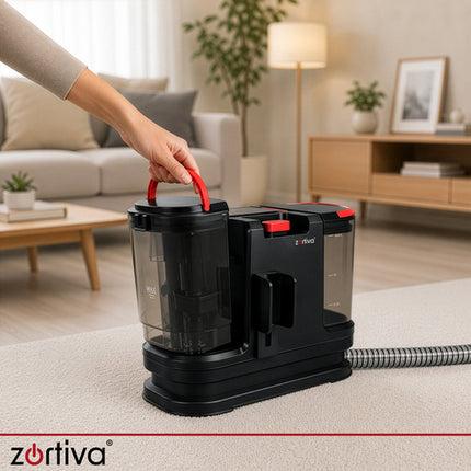 VacTrim Zortiva Wasstofzuiger 800W – 17.000 Pa – Bekledingreiniger – Tapijtreiniger – Waterstofzuiger – Dierenhaar – 1800 ml
