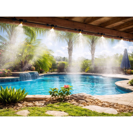 Vernevelaar Watergordijn Irrigatiesysteem 20 Meter – Automatische Tuinbewatering – Verneveling – Terras Koeling