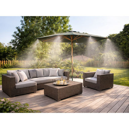 Vernevelaar Watergordijn Irrigatiesysteem 15 Meter – Automatische Tuinbewatering – Verneveling – Terras Koeling