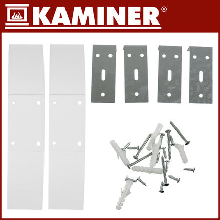 Kaminer Zelva Elektrische Glazen Verwarming – Wit – 2500W – WiFi & Afstandsbediening – Slimme Glazen Radiator