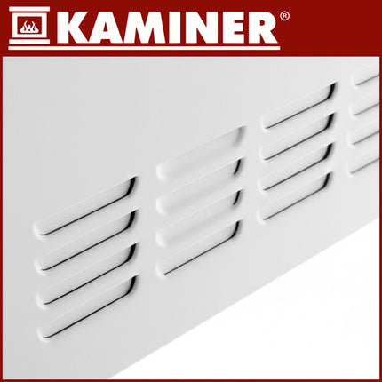 Kaminer Zelva Elektrische Glazen Verwarming – Wit – 2500W – WiFi & Afstandsbediening – Slimme Glazen Radiator