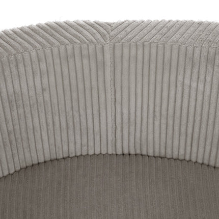 Plushnest Luxe Ronde Ballenbak voor Kinderen en Baby's - Ballenbad 90x30cm Beige Corduroy - 200 Kleurrijke Ballen 6cm Parelmoer, Lichtroze, Goud