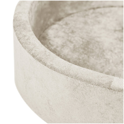 Trendmix Luxe Ronde Ballenbak 90 x 30 cm – Inclusief 200 Ballen – Beige Chenille – Ballenbad voor Baby & Peuter – Sensorisch Speelgoed