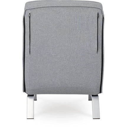 Mebel Elite Bart Luxe 3-in-1 Uitklapbare Slaapstoel Grijs - Inklapbare Slaapbank Met 5 Standen Verstelbare Rugleuning - Belastbaar Tot 125 kg - Moderne Slaapfauteuil - Logeerbed