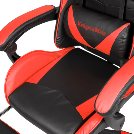 Krüger&Matz GX-150 game stoel - gaming chair - gamingstoel - zwart / rood