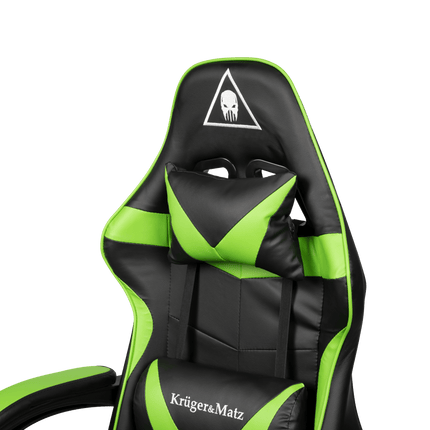 Krüger&Matz GX-150 game stoel - gaming chair - gamingstoel - groen / zwart