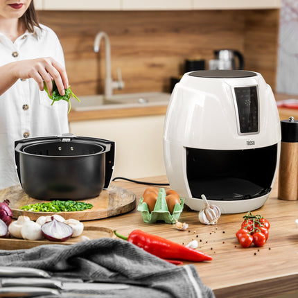 Teesa digitale airfryer / heteluchtfriteuse 3,2 liter wit TSA8046W
