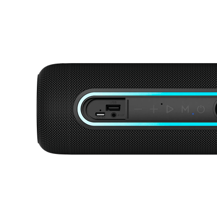 Krüger & Matz Street Draadloze Draagbare Bluetooth 5.0 Speaker Waterdicht - RGB Verlichting - TWS Functie - 20W - Zwart