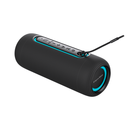 Krüger & Matz Street Draadloze Draagbare Bluetooth 5.0 Speaker Waterdicht - RGB Verlichting - TWS Functie - 20W - Zwart