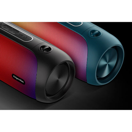 Krüger & Matz Street XL Draadloze Draagbare Bluetooth Speaker Met FM Radio - RGB Verlichting - TWS Functie - 30W - Zwart