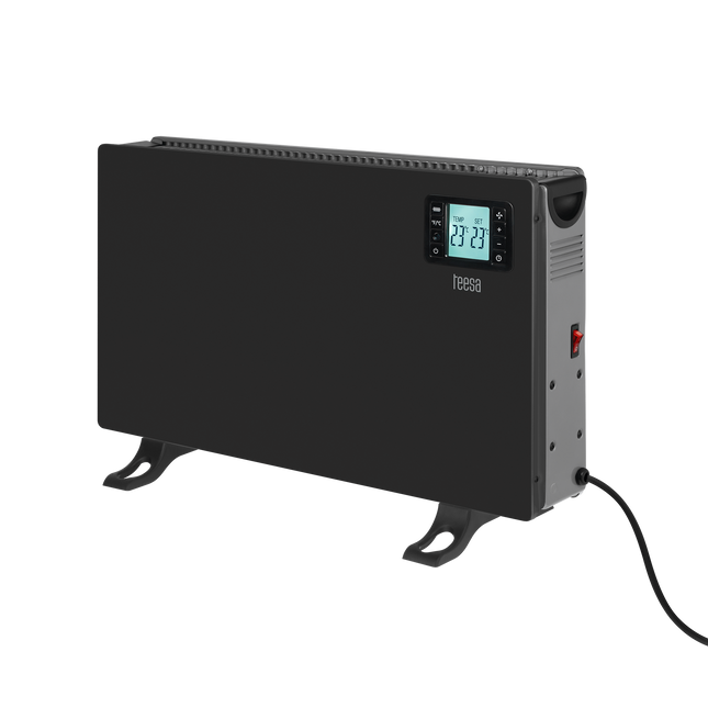 Elektrische Kachel tot 2000W - Convectorkachel - Radiator - Ingebouwde Thermostaat - LCD Display - Timer Functie - Zwart