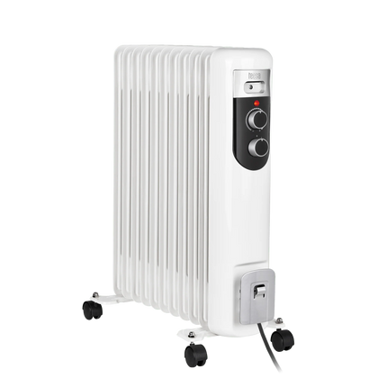 2de kansje Teesa TSA8049 Elektrische olieradiator 11 ribben 2500 W met thermostaat en 3 warmtestanden