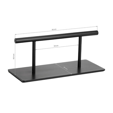 Gabbiano Voetsteun Kapper – RVS – Verzwaarde Voet – Antislip – Mat Zwart – 46 cm