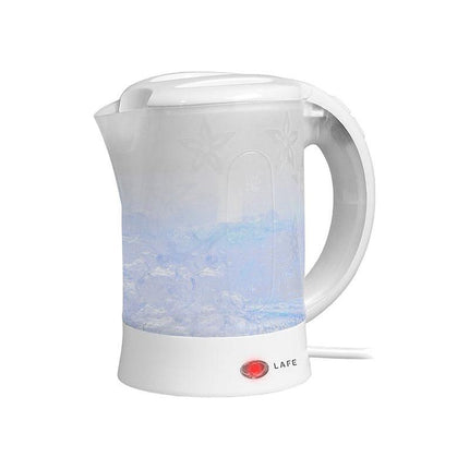 Lafe Elektrische Reis Waterkoker 0.6 Liter - Inclusief 2 Kopjes en Lepels - Kleine Waterkoker Voor Camping of Caravan Klein Formaat - 600W - Wit