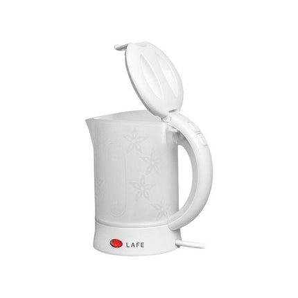 Lafe Elektrische Reis Waterkoker 0.6 Liter - Inclusief 2 Kopjes en Lepels - Kleine Waterkoker Voor Camping of Caravan Klein Formaat - 600W - Wit
