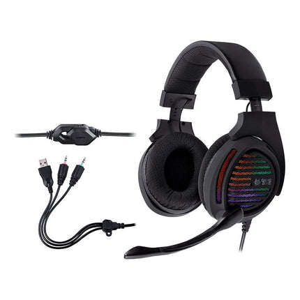 Tracer Gamezone Alligator Gaming Headset RGB LED Verlichting - Koptelefoon 3,5 mm mini-jackaansluiting - Hoofdtelefoon - Ultiem Surround Sound - Noise Cancelling Microfoon - Comfortabel en Duurzaam - Multiplatform Compatibel -