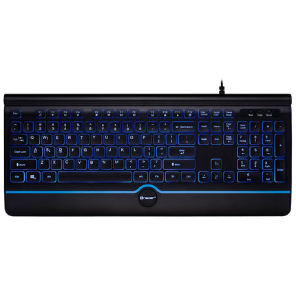 Tracer Ofis Pro USB Bedraad Toetsenbord met Blauwe Achtergrondverlichting - Qwerty - Zwart